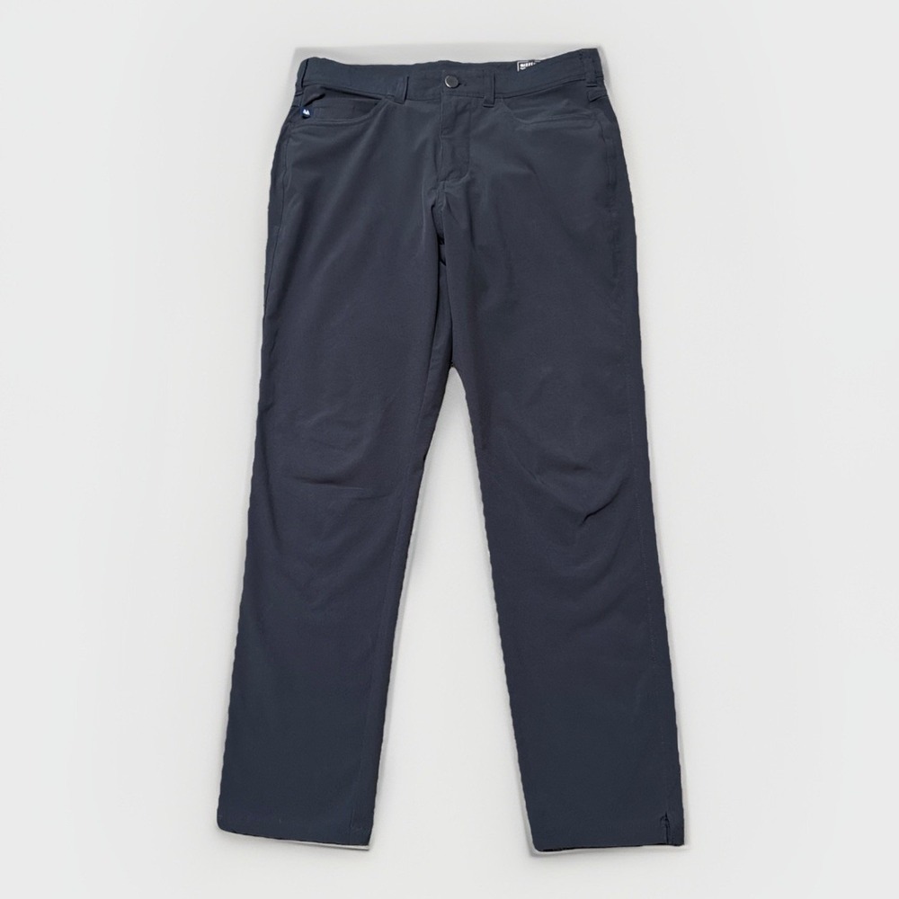 Mizzen Main Pants Mens 32x27 Black Helmsman Slim Stretch‎ Golf Dress Performance